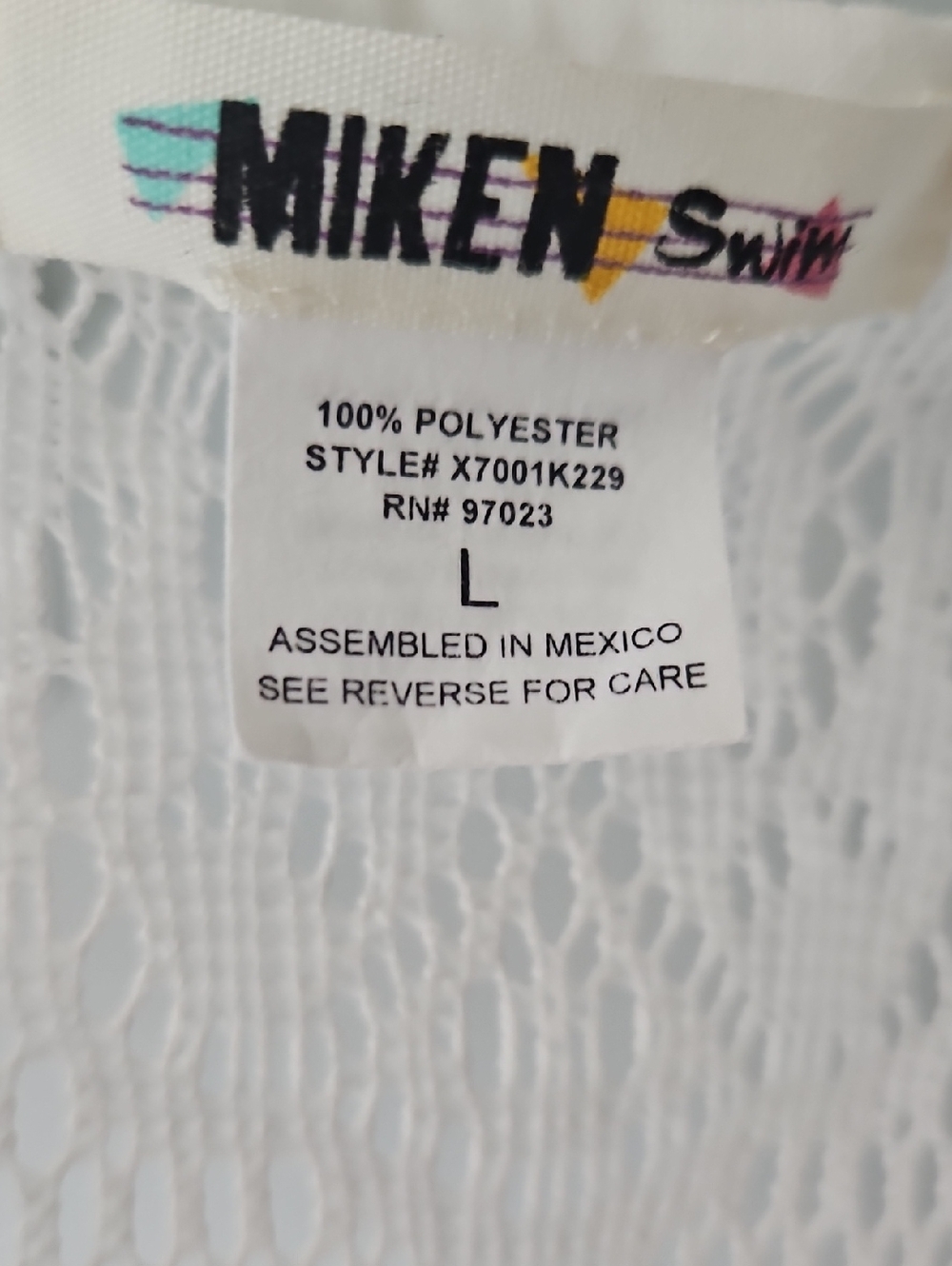 Miken Swim White Women’s Swim Cover-Up - Miken